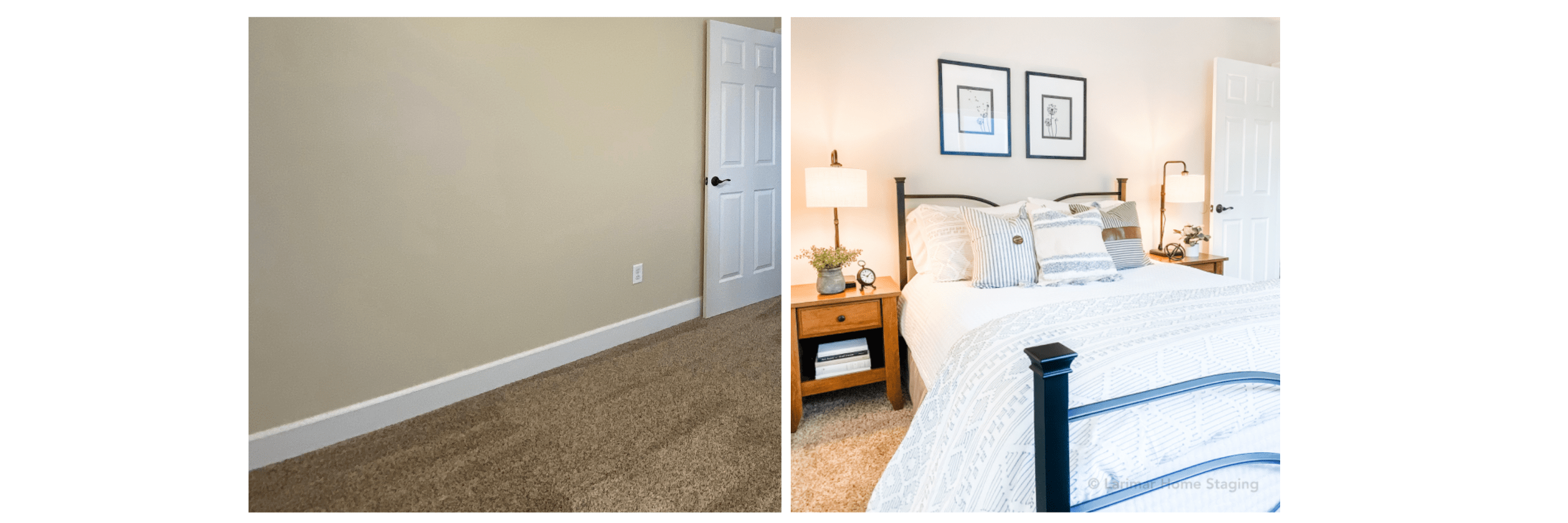 Home Staging Before After Guest Bedroom