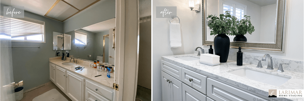 En suite bath makeover home staging Southern California